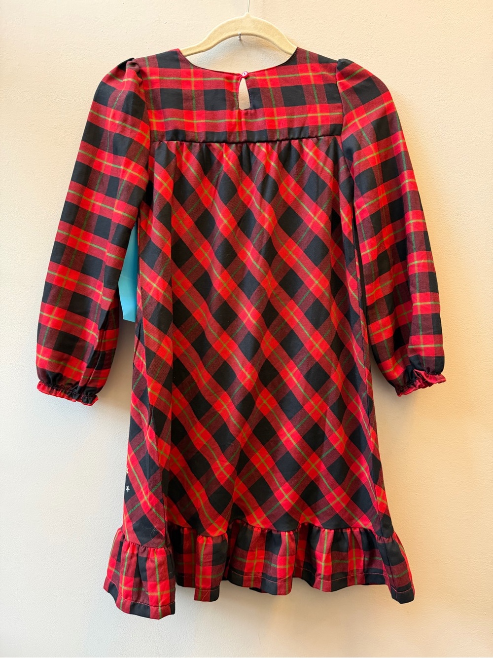 Disney Red Black Green Plaid Minnie Mouse Nightgown NEW Ice Skating Christmas - Picture 5 of 9